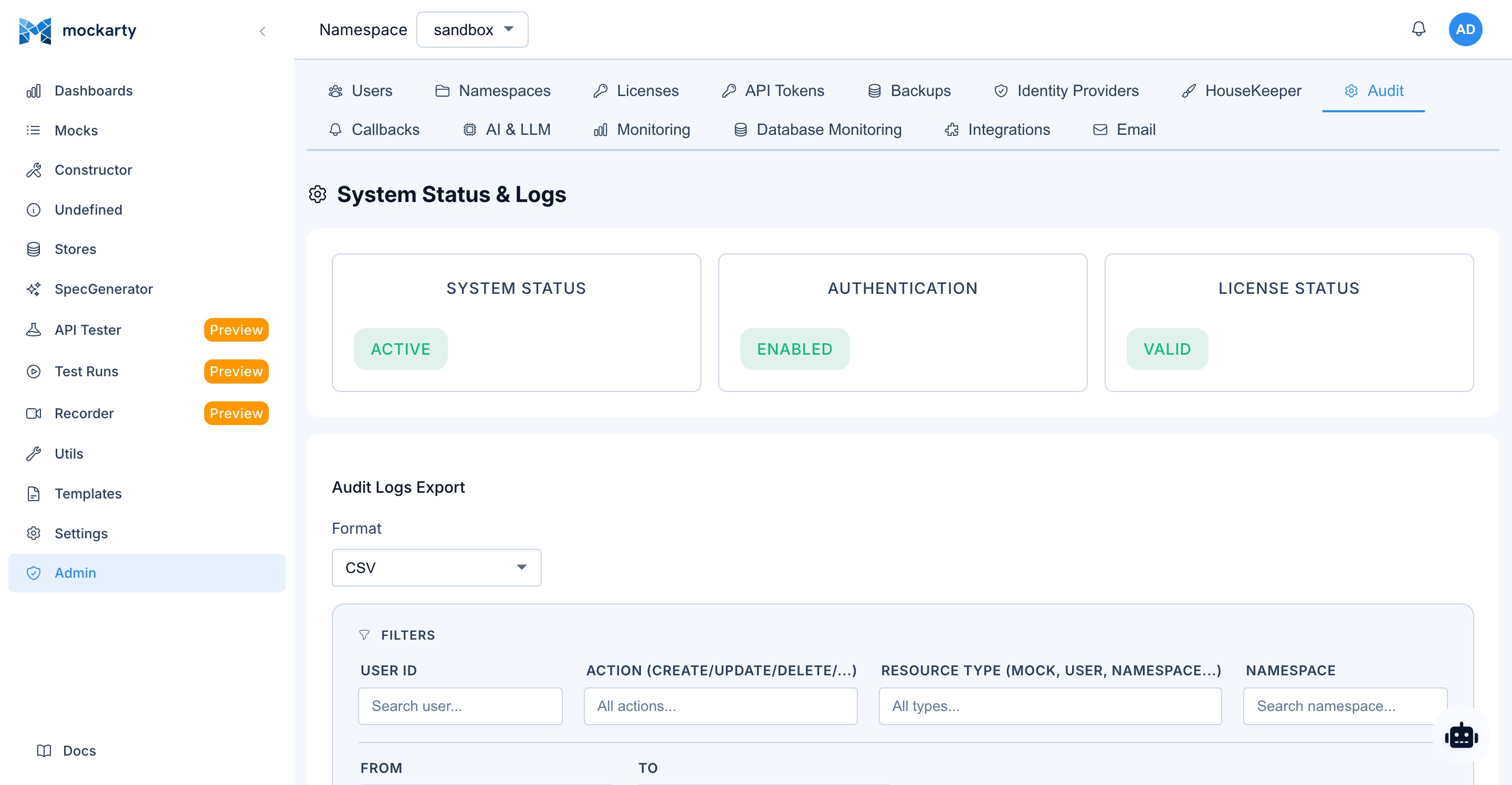 AI Audit Log