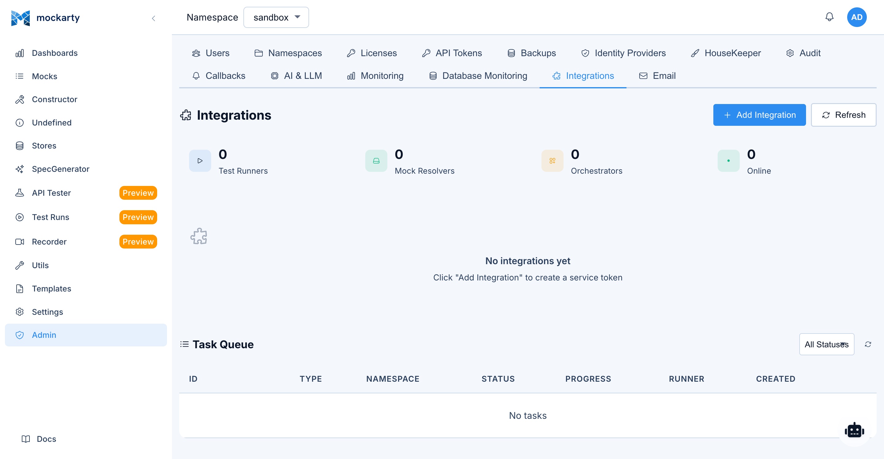 Create Integration Token
