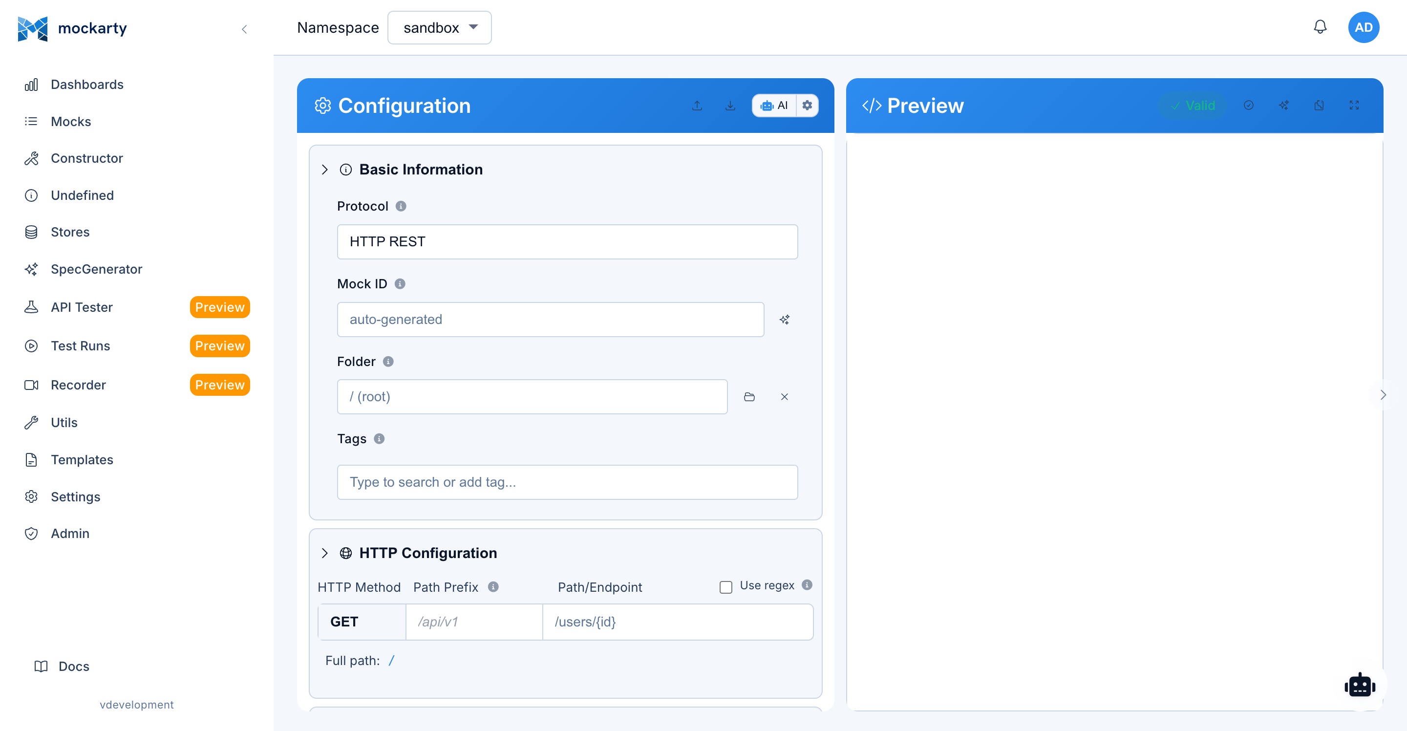 Agent Chat — AI Assistant interface