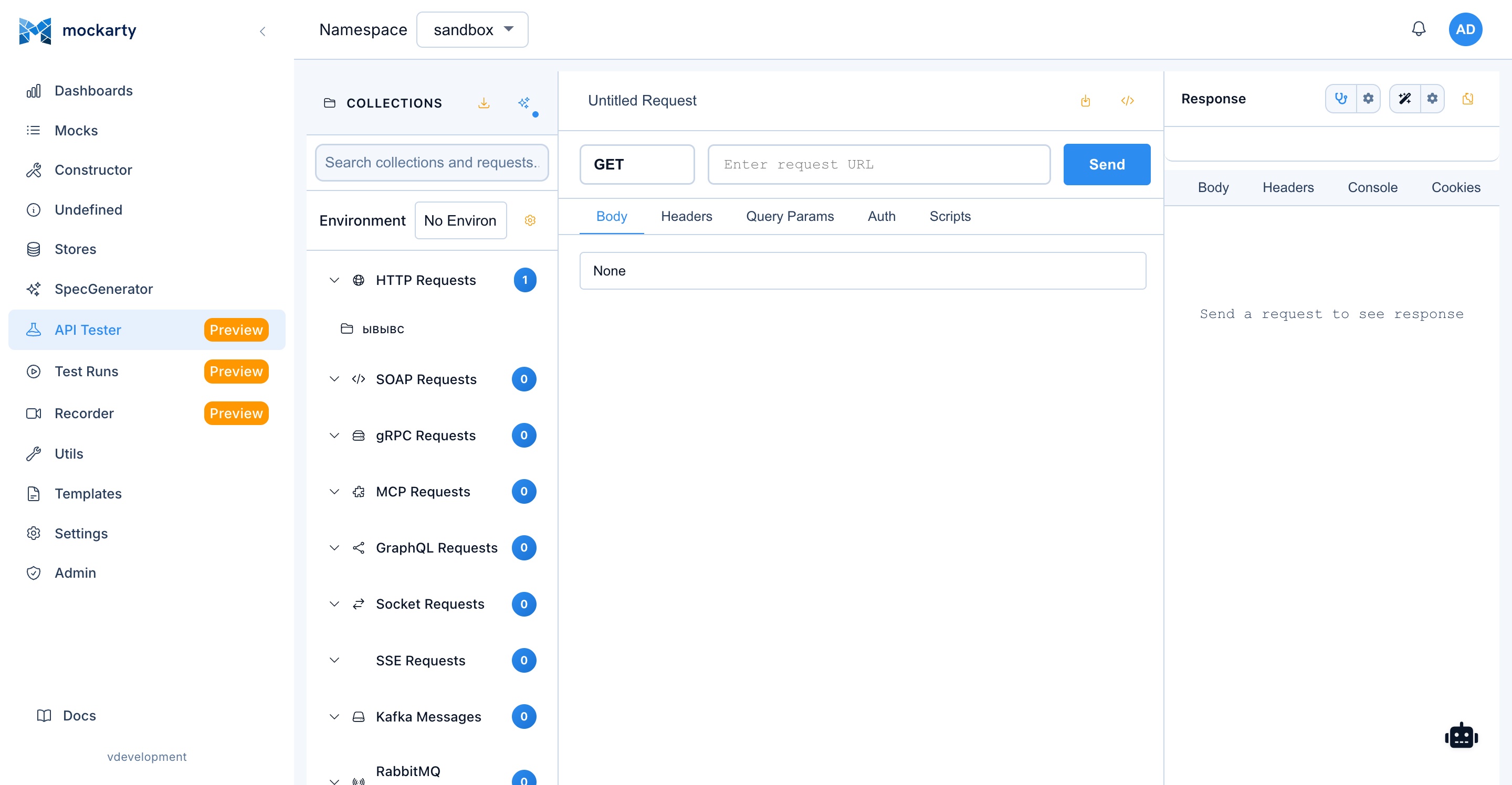 API Tester — Request builder and response viewer