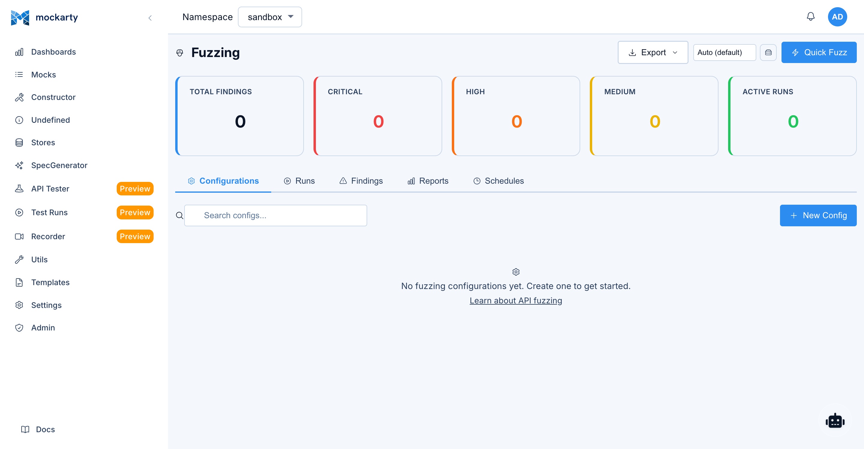 Fuzzing page